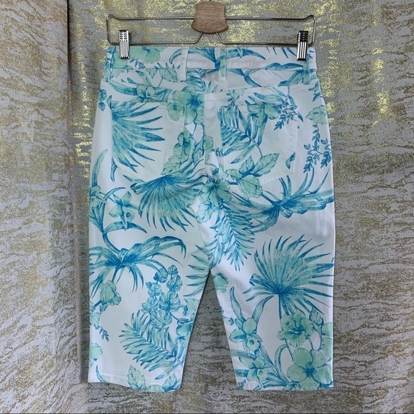TOMMY Bahama Women's Blue Tropical Denim Boardwalk Capri Jeans Pants size 26 - Picture 5 of 14